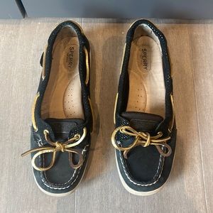 Sperry Angelfish Metallic Boat Shoe Size 8